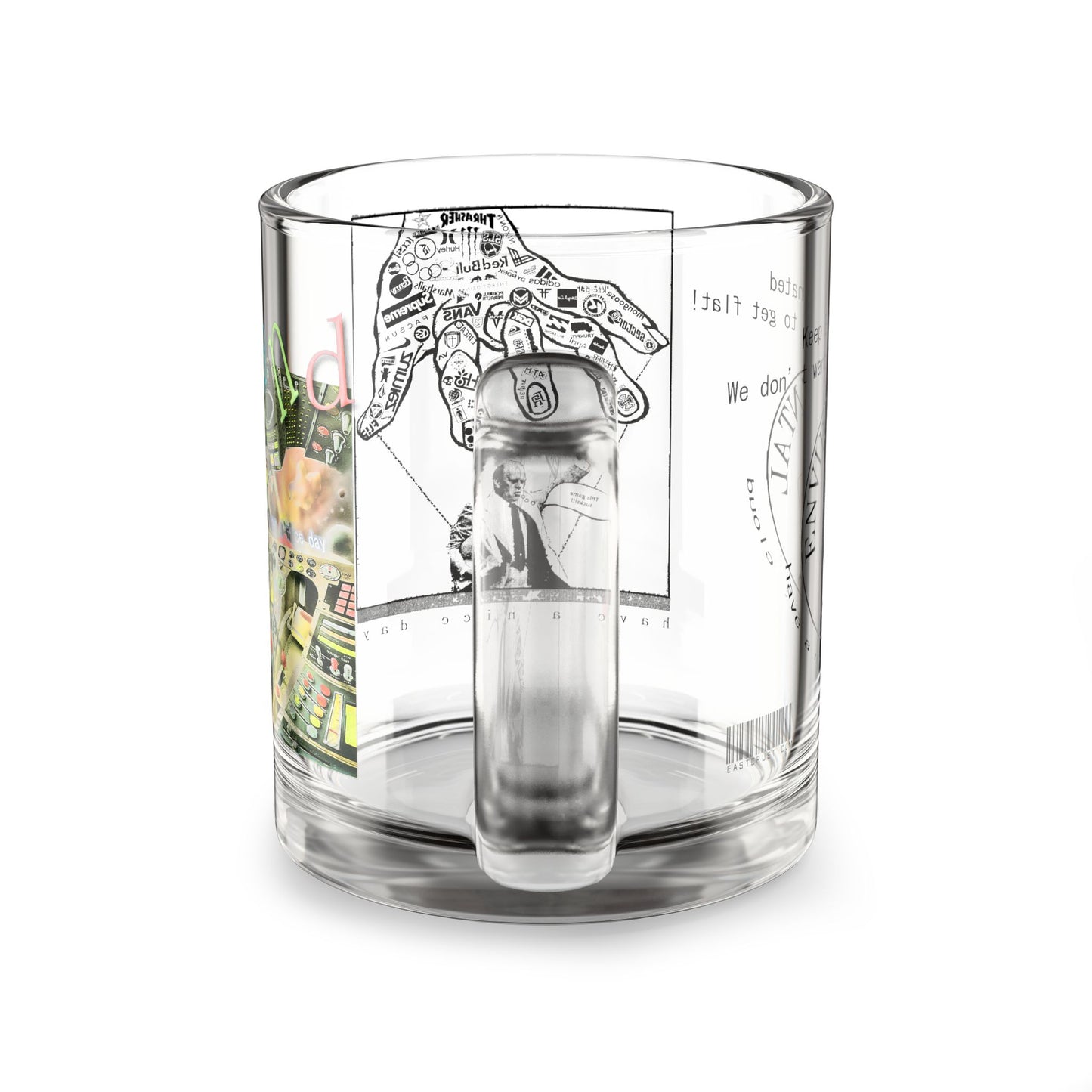 Over whelming H.A.N.D. Mug 10oz - Glass