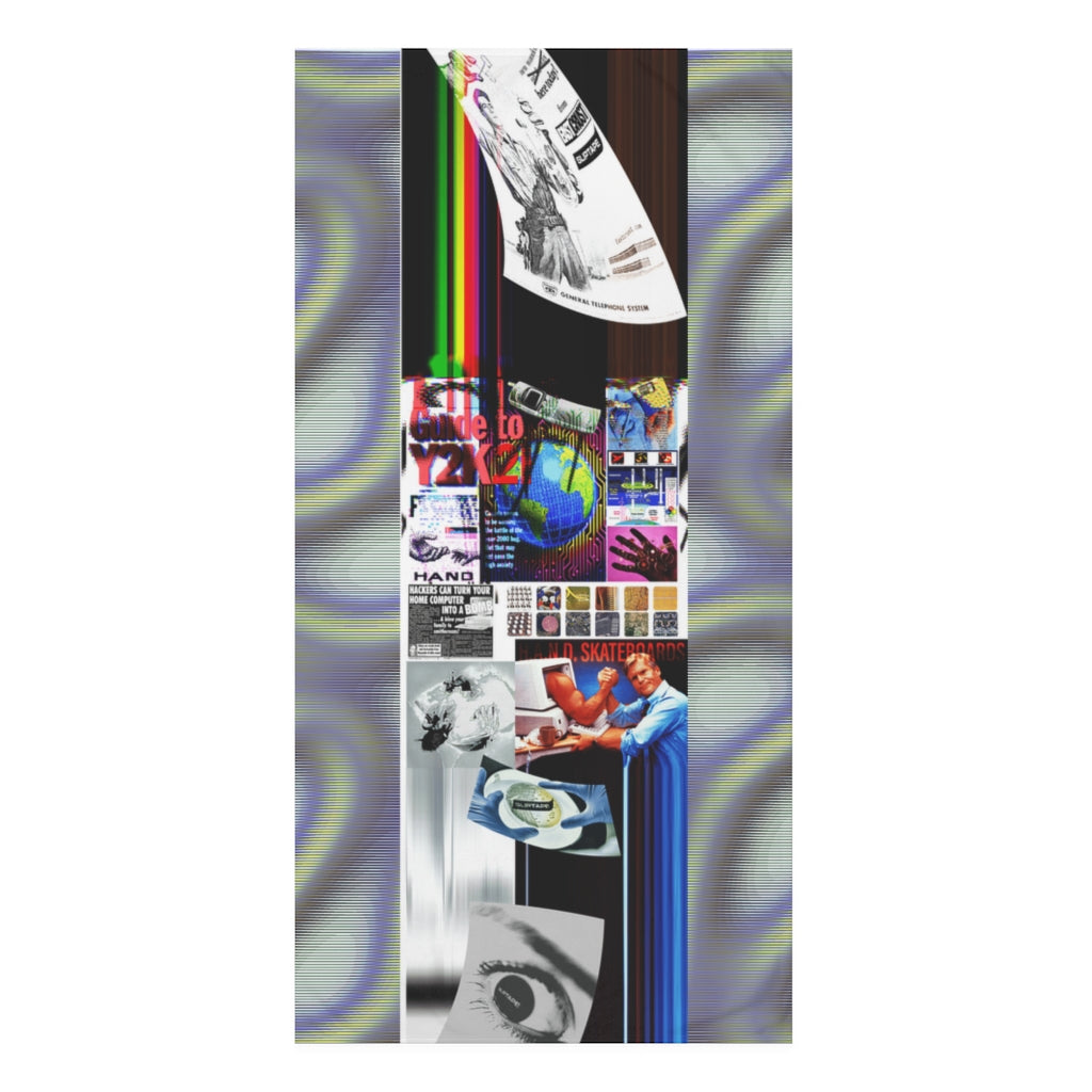H.A.N.D. - Circuit Board Earth Beach Premium Towel, 30x60